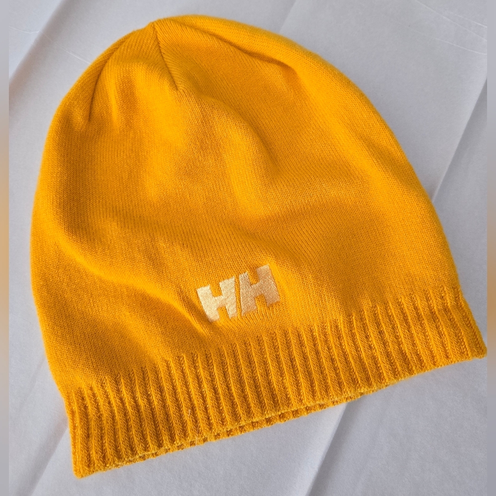 Like New HELLY HANSEN Yellow Beanie